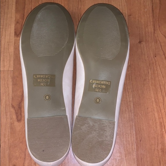 Light pink ballet flats man made leather - Picture 2 of 5